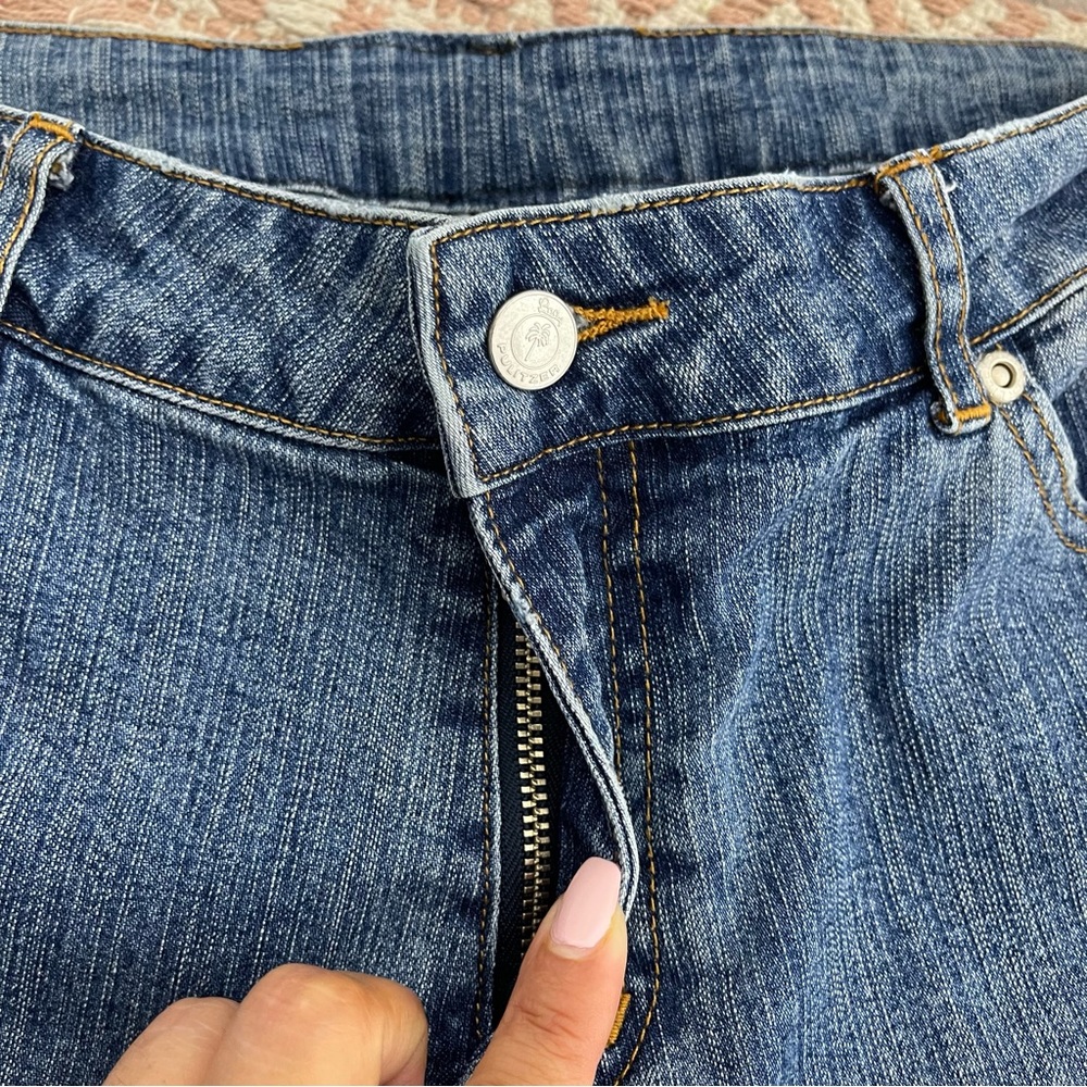 Vintage Lilly Pulitzer Y2K Funky Floral Embroidered Straight Jeans Size 6 - Picture 8 of 16